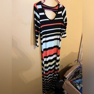Jessica Simpson small striped maxi dress